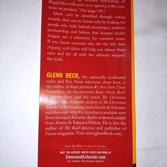 "Arguing With Idiots" by Glenn Beck, Hardback Book, Nonfiction - Picture 5 of 6